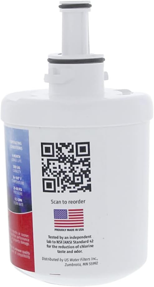 Made in the USA, DA29-00003G Refrigerator Water Filter 2-pk | Replacement for Samsung DA29-00003B, DA29-00003A, Aqua-Pure Plus, DA29-00003F, HAFCU1, WSS-1, WF289, USWF Fridge Filter