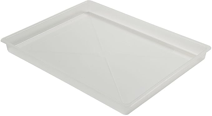 Fun Express 16" x 12" Easy Clean Clear Flat Classroom Storage Trays - 6 Pieces