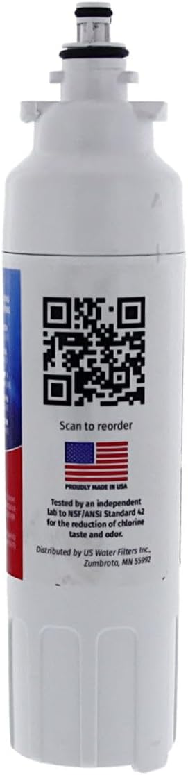 Made in the USA, ADQ73613401 Refrigerator Water Filter 2-pk | Replacement for LG LT800P, ADQ73613402, Kenmore 9490, 46-9490, 469490, ADQ73613408, DWF-35, USWF Fridge Filter