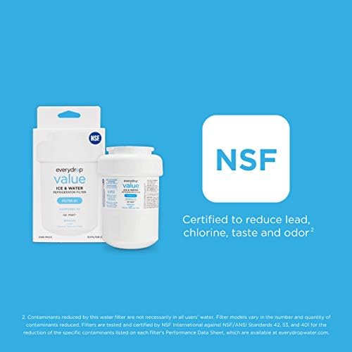 everydrop® Value by Whirlpool, Replacement for GE MWF Refrigerator Water Filter, EVFILTERG1, Single-Pack