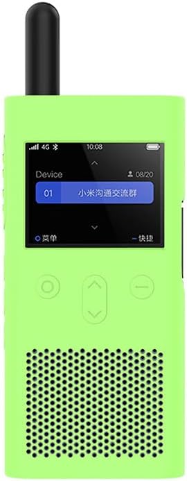 Protective Case for Xiaomi 3 Walkie-Talkie, Shockproof Silicone Bumper Anti-Fingerprints Full-Body Protective Case Cover for Xiaomi 3 Two Way Radio (Green)