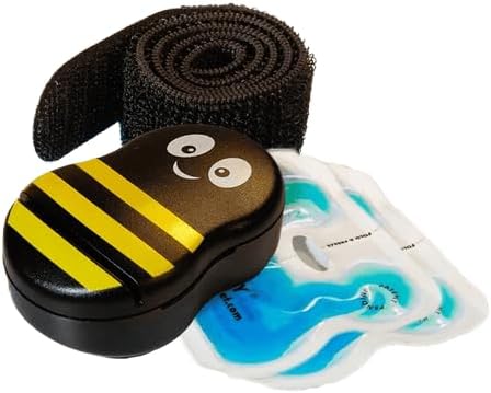 Buzzy - Personal - Injection Pain Relief Vibration Device for Vaccines, IVF, Insulin, & Finger Pricks – Eases Needle Pain & Fear – Numbing Cream Alternative - Striped