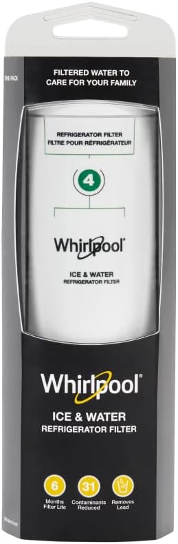 Whirlpool® Refrigerator Ice and Water Filter 4 - WHR4RXD1, Single-Pack, Green