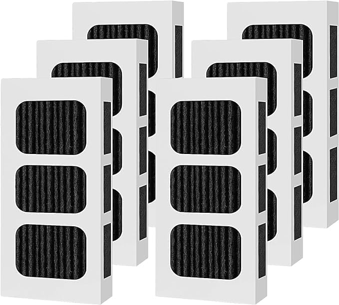 6 PACK Refrigerator Air Filter Replacement for PAULTRA2, Compatible with Frigidaire Pure Air Ultra 2, Pure air Ultra II, Pureair Ultra ii, and Electrolux 242047805, 5303918847, EAP12364179