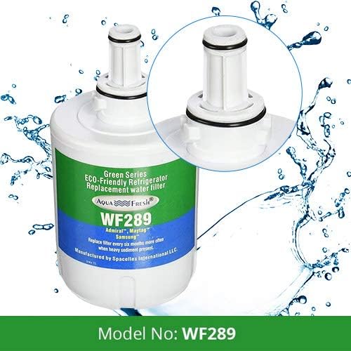 Aqua Fresh WF289 DA29-00003G Refrigerator Water Filter, Replacement for Samsung DA29-00003G, DA29-00003B, DA29-00003A, HAFCU1 (1 Pack)
