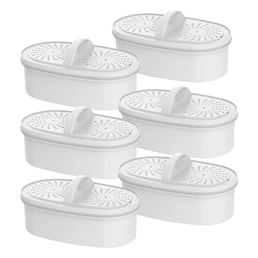 AQUA CREST PF-01A Water Filter Replacement for Waterdrop® Pitcher Filtration System, Fits Waterdrop® PF-01A, Reduces Lead, PFOA/PFOS, Chlorine, Last Up to 3 Months or 200 Gallons, 6 Pack