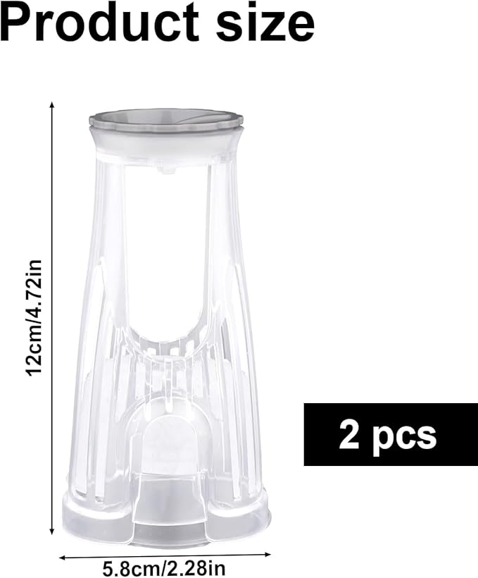 2pcs Coffee Machine Water Filter Holder for Keurig, Durable Filter Holder Short Handle Starter Kit Replacement Accessories for Keurig 2.0 K200 K250 K-Compact K-Duo K-Latte Models (Transparent)