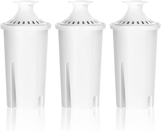 Overbest 7006 Pitcher Water Filter, Replacement for Brita® Filter, Brita® Pitchers and Dispensers, Classic 35557, OB03, Mavea® 107007, and More, NSF Certified, 6 Month Supply, 3 Pack