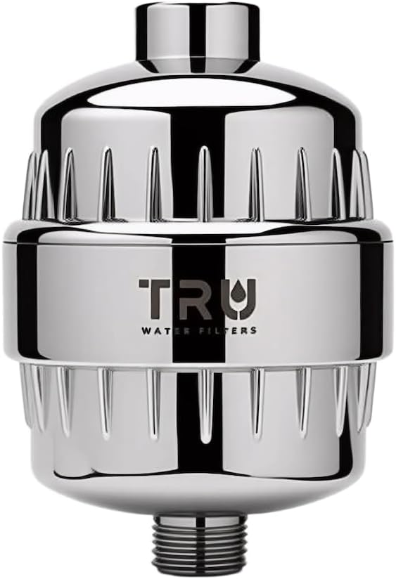TRU High Output Shower Filter - Reduces Chlorine and other Harmful Sediments. Relieves dry and itchy skin, while Improving the health of your Hair, Skin, and Nails (Chrome)