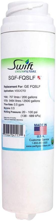 SGF-FQSLF Replacement Water Filter For GE FQSLF by Swift Green Filters