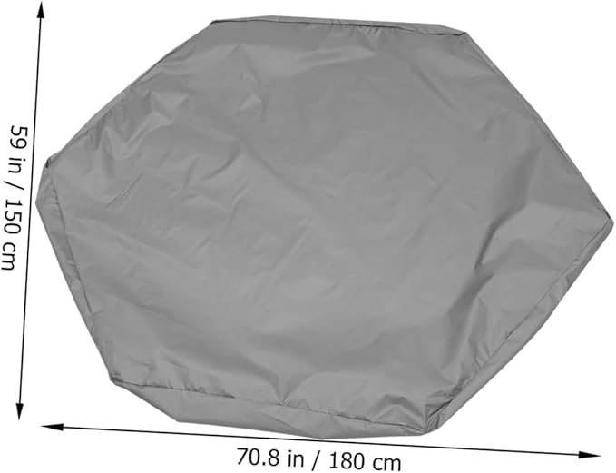 BESPORTBLE 6-Sided Boys and Girls Sandbox Cover Oxford Cloth Weatherproof Non-Fading Easy Drawstring Closure