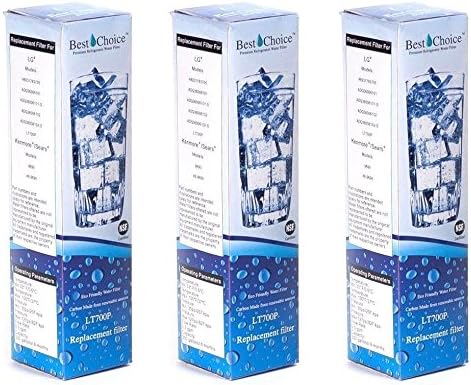 Best Choice Water Filter Replacement Cartridge For LT700P, ADQ36006101 Kenmore Refrigerator 46-9690 3-Pack