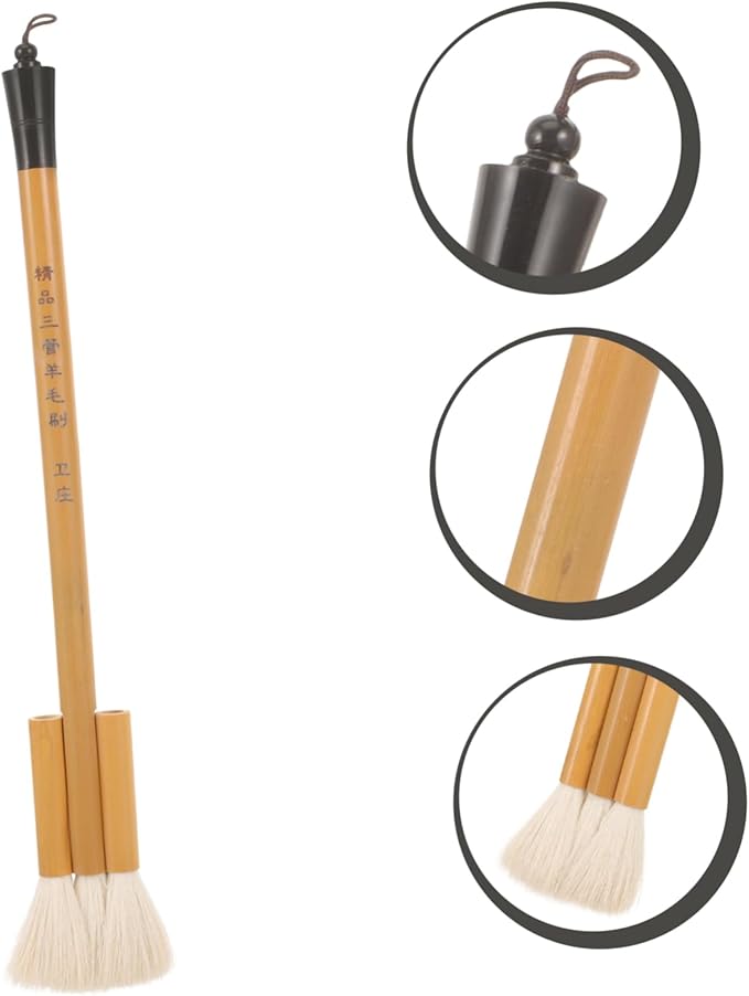 Handheld Wool Painting Brush Portable Paint Brush Tool for Drawing and Crafts Soft Hair Lightweight and Easy to Hold for Artists and Hobbyists