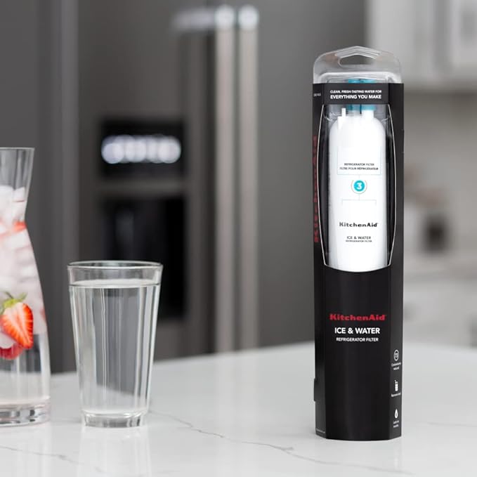 KitchenAid® Refrigerator Ice and Water Filter 3 - KAD3RXD1, Single-Pack, Aqua