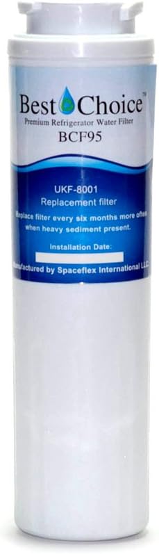 Best Choice Water Filter Replacement For Whirlpool EveryDrop EDR4RXD1 Maytag UKF8001 UKF8001AXX Pur 4396395 Kenmore 46-9006 Kitchen Aid Amana Jenn-Air Certified Refrigerator Cartridge (1-Pack)