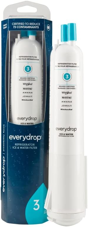 EveryDrop by Whirlpool Refrigerator Filter 3, EDR3RXD1 | Ice and Water | Pack of 2