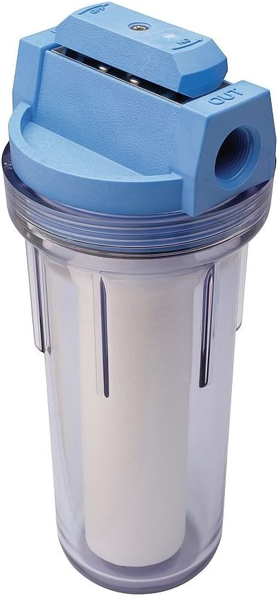 Culligan HF-360A/HF-360B Whole House Water Filter Housing Clear – 3/4" Inlet/Outlet, Standard Duty, Sediment Water Filtration for Home Plumbing & Appliances, NSF Certified