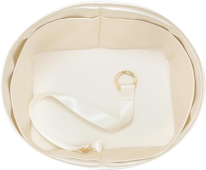 Silky Bag Insert Fit for Hermes Picotin 18/22, Silky Purse Organizer, Lightweight and Silk Touch (Fits PC18, Craie/Nata)