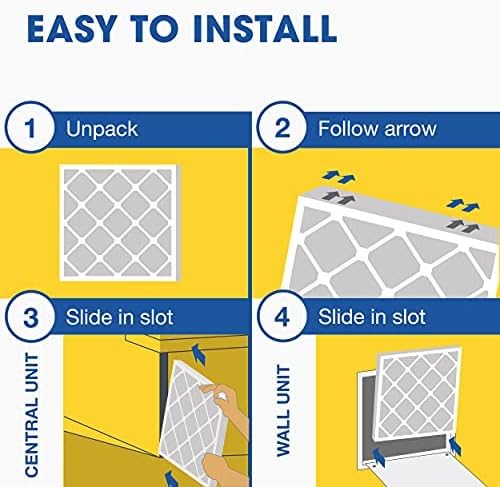 Aerostar 16x25x1 MERV 11 Air Filter, 6 Count, ACTUAL SIZE (15.75 x 24.75 x 0.75), HVAC, Air Conditioning & Furnace Filter for Dust, Pet Dander, Smoke & Allergies (MPR 1200 / FPR 7), Made in USA