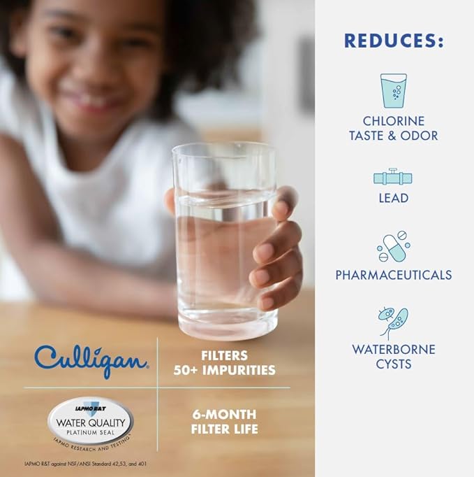 Culligan CUW5 Refrigerator Water Filter | Replacement for Whirlpool Water Filter 5 (EDR5RXD1) | Replace Every 6 Months | Pack of 1