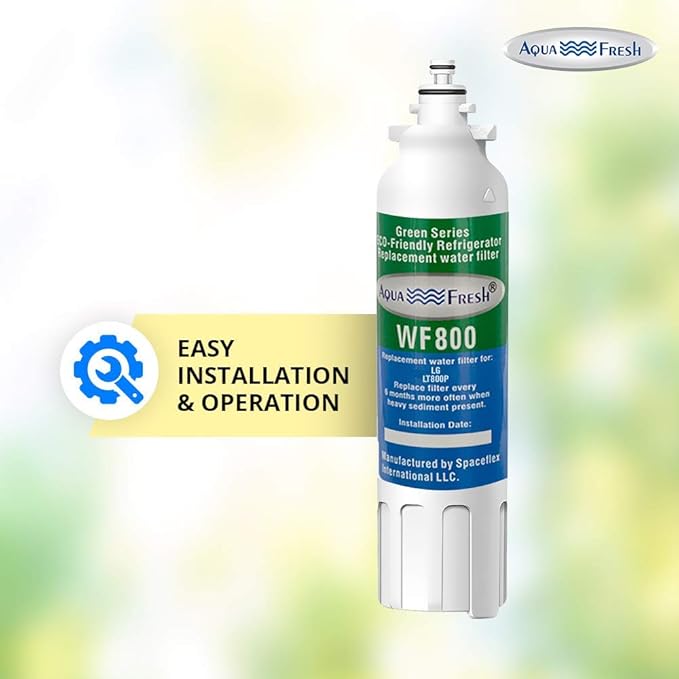 Aqua Fresh LT800P Water Filter Replacement for LG LT800p, ADQ73613401, ADQ73613402, ADQ73613408, ADQ75795104, LSXS26326S, LMXC23746S, LMXC23746D. (2 Pack)
