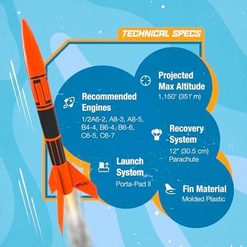 Estes Alpha III,Orange, Black