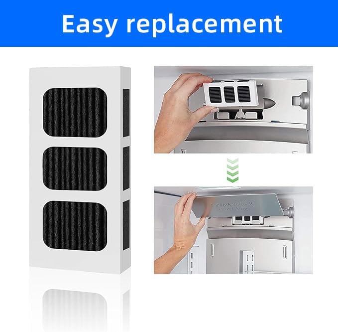 6 PACK Refrigerator Air Filter Replacement for PAULTRA2, Compatible with Frigidaire Pure Air Ultra 2, Pure air Ultra II, Pureair Ultra ii, and Electrolux 242047805, 5303918847, EAP12364179