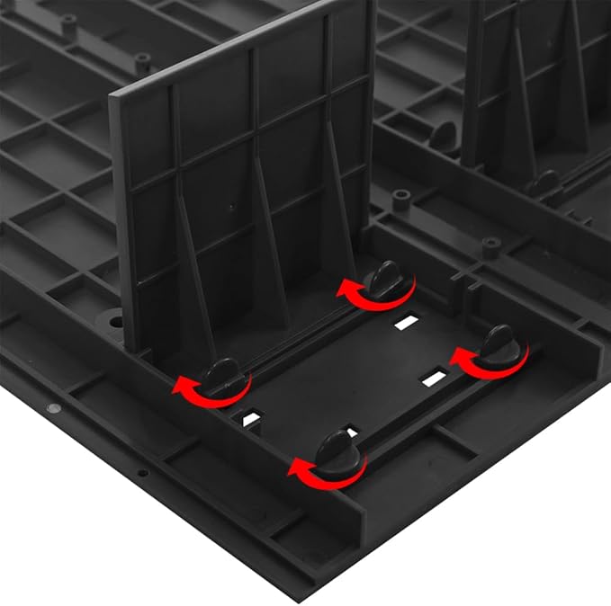 Foldable RC Jump Ramp, Takeoff Board Stunt Set for 1/12 1/14 1/16 1/18 1/24 Remote Control Cars, High-Strength Quick Assembly Foldable RC Jumping Ramp (Black)