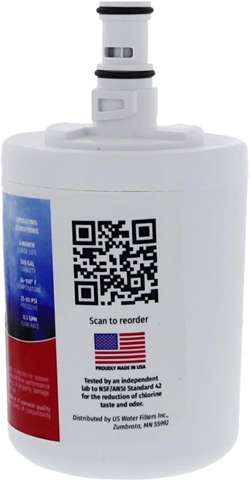 Made in the USA, 8171413 Refrigerator Water Filter 2-pk | Replacement for Whirlpool 8171413, Kenmore 9002, EDR8D1, 469002, 8171414, WF286, WSW-4, WFI-NLC200, USWF Fridge Filter