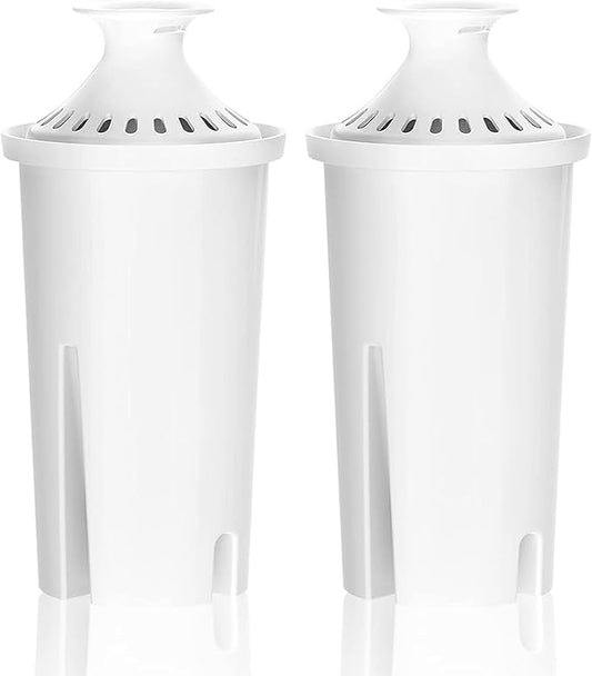 Overbest 7006 Pitcher Water Filter, Replacement for Brita® Filter, Brita® Pitchers and Dispensers, Classic 35557, OB03, Mavea® 107007, and More, NSF Certified, 2 Pack