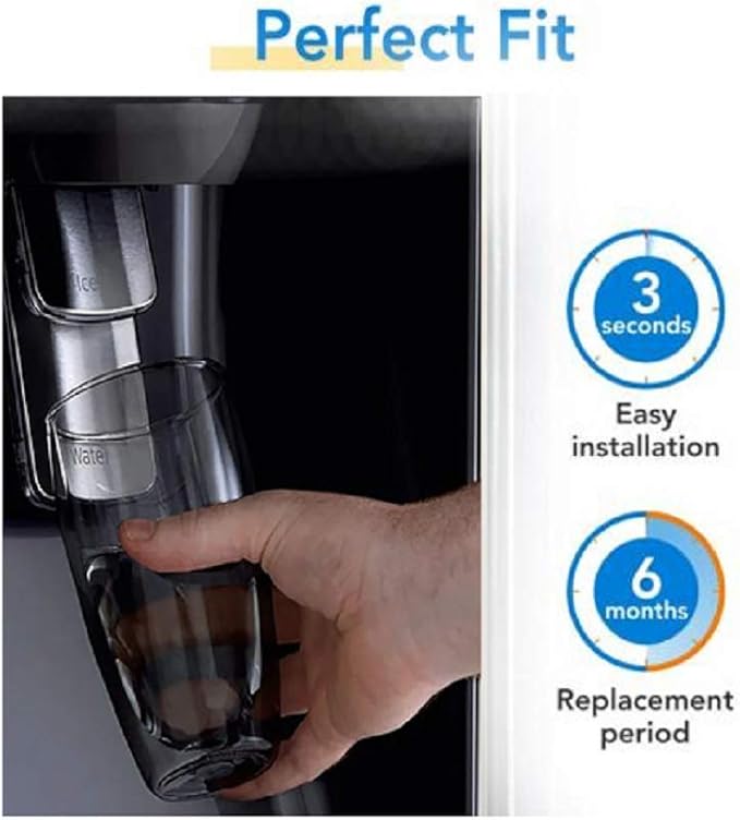 Aqua Fresh ADQ36006101 Replacement Water Filter Compatible with LG LT700P, 9690, ADQ36006102, RFC 1200A, ADQ36006101-S, LFXS30766S, WSL-3, FML-3 Refrigerator (2 Pack)
