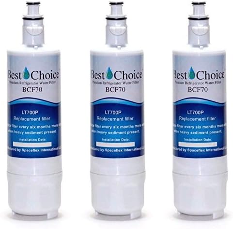 Best Choice Water Filter Replacement Cartridge For LT700P, ADQ36006101 Kenmore Refrigerator 46-9690 3-Pack