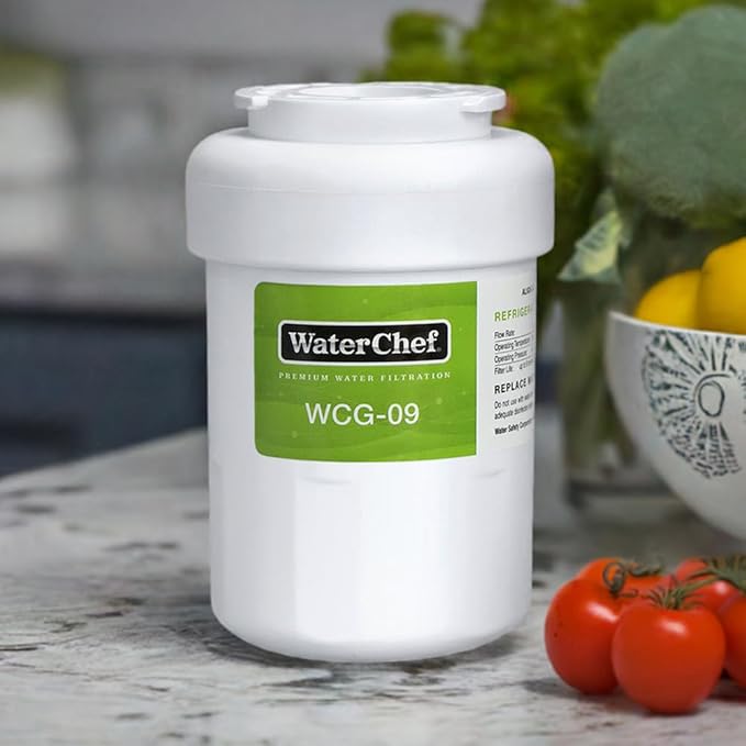 WaterChef MWF Refrigerator Water Filter Replacement for GE MWF, GWF, MWFA, GWFA, GW06, Hotpoint HWF, HWFA, NSF/ANSI Certified, WCG-09