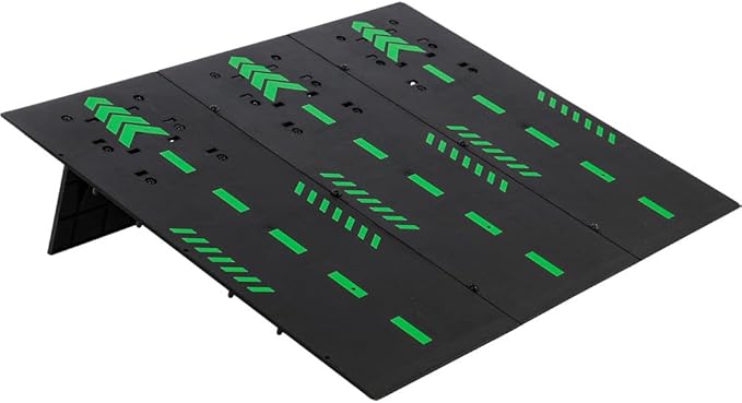 RC Truck Car Ramps for Jumping-Portable, for 1/14 1/16 1/18 1/24 1/30 & Micro Mini Remote Control Car Jumping and Flying Exercises (Black)