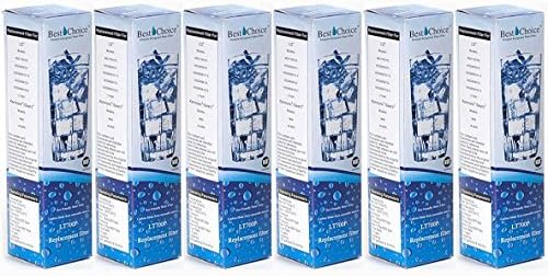 Best Choice Water Filter Replacement Cartridge For LG LT700P, ADQ36006101 Kenmore Refrigerator 46-9690 6-Pack