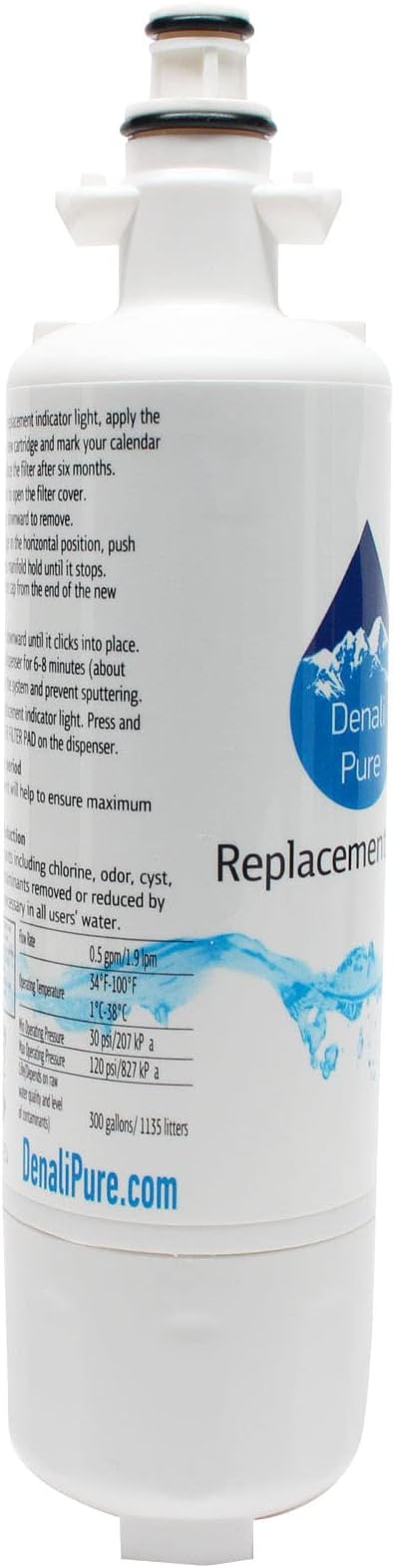 2-Pack Replacement for LG ADQ36006101-S Refrigerator Water Filter - Compatible with LG ADQ36006101-S Fridge Water Filter Cartridge