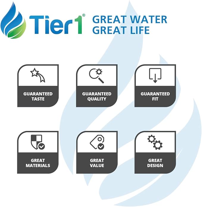 Tier1 Refrigerator Water & Air Filter Combo | Replacement for GE SmartWater MWFP, MWFA, GWF, GWFA, HWF, Kenmore 9991, 46-9991, 469991, WSG-1, WFC1201, ODORFILTER, Fridge Filter