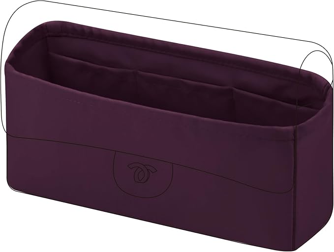 DGAZ Purse Organizer Insert，Silk Bag Organizer，Luxury Handbag & Tote Shaper Fits Chanel CF Bags