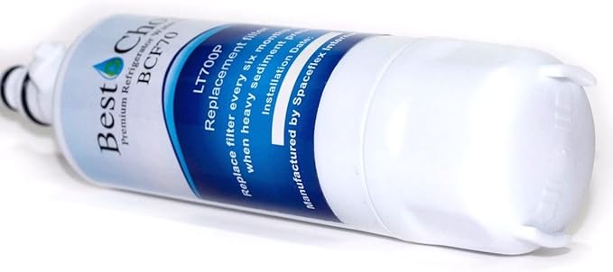 Best Choice Water Filter Replacement Cartridge For LG LT700P, ADQ36006101 Kenmore Refrigerator 46-9690 6-Pack