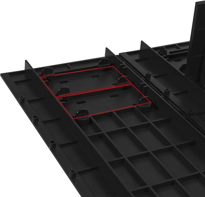 Foldable RC Jump Ramp, Takeoff Board Stunt Set for 1/12 1/14 1/16 1/18 1/24 Remote Control Cars, High-Strength Quick Assembly Foldable RC Jumping Ramp (Black)