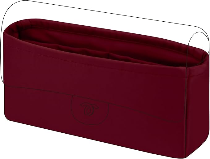 DGAZ Purse Organizer Insert，Silk Bag Organizer，Luxury Handbag & Tote Shaper Fits Chanel CF Bags