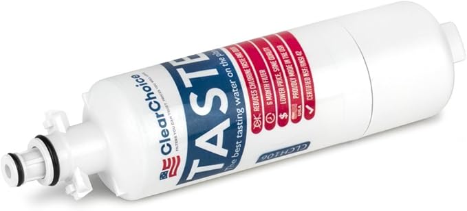 Clear Choice Taste Filter Replacement for LG LT700P ADQ36006101-S Filter Compatible with EFF-6032A WF700 WFC2401 WLF-01 Refrigerator Water Filter, NSF/ANSI 42, Box of 2, Made in the USA