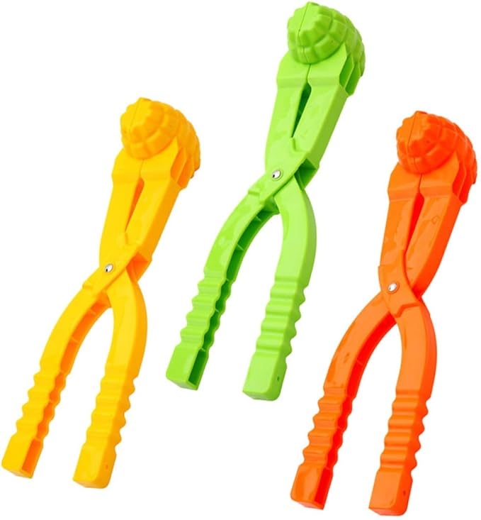 BESPORTBLE 3pcs Maker for Winter Outdoor Plaything Easy to Use Snow Clip Clamp Present for Winter Random Color