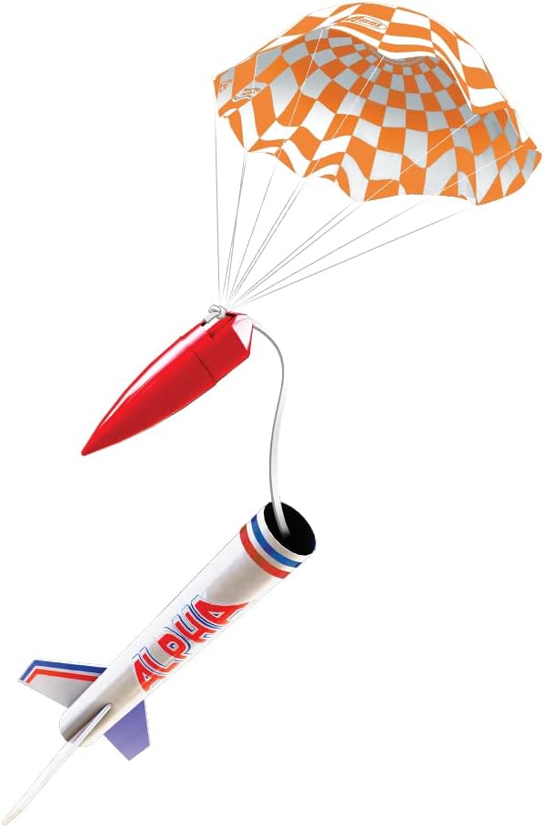 Estes 1225 Alpha Rocket-Building Kit, Intermediate Flying-Rocket-Model Kit for Ages 10+