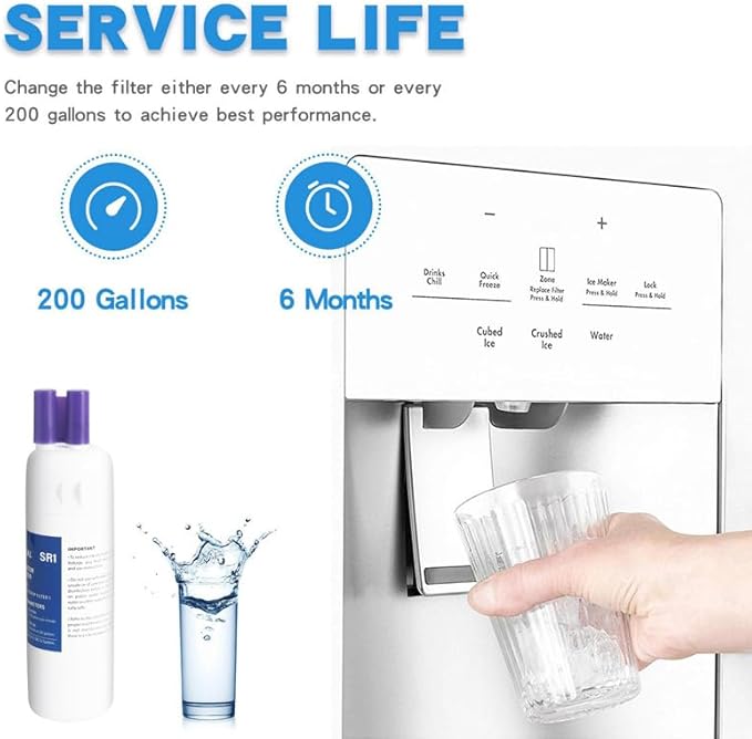 Fancial NSF Certified Water Filter, Advanced Coconut Shell Activated Carbon, for FILTER1 EDR1RXD1, W10295370A, P4RFKB2, 9081, 469081, 9930, 469930, 9930P, 04609930000, Removes Odor, Impurities, 3Pack
