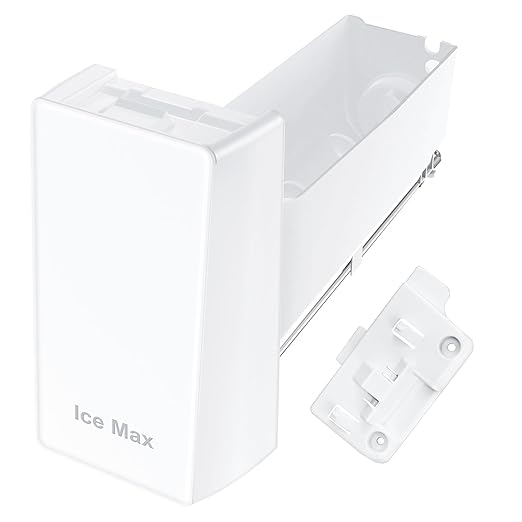 Upgraded DA97-20156A RF28R7201SR RF27T5201SR RF27T5501SR RF28R6201SR Refrigerator Ice Container Compatible with Samsung Ice Tray Replacement DA97-20156B Samsung Ice Bucket RF28HMEDBSR Ice Maker Bin