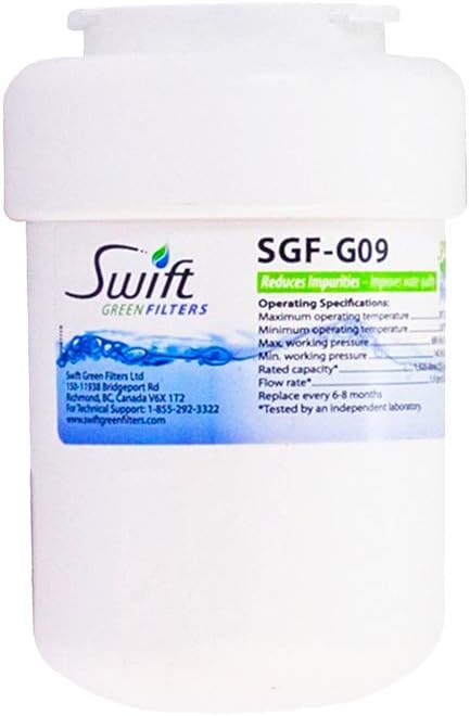 Swift Green Replacement Water Filter SGF-G9, fits GE MWF, GWF, GWFA; Hotpoint HWF, HWFA; Amana 12527301; Sears 469991