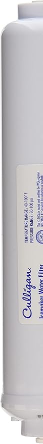 Culligan IC-100A Refrigerator/Ice Maker Filter, 1 Count (Pack of 2), White