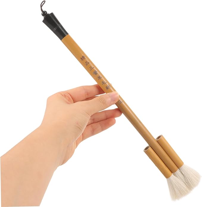 4pcs Multi-Function Wool Painting Brush Portable Reusable Watercolor Brushes for Wall Art Travel Painting Oil for Smooth Drawing and Easy Cleaning