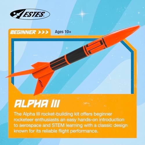 Estes Alpha III,Orange, Black